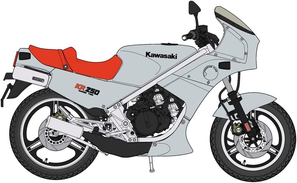 Hasegawa Kawasaki KR250 (KR250A) `Silver` - BanzaiHobby