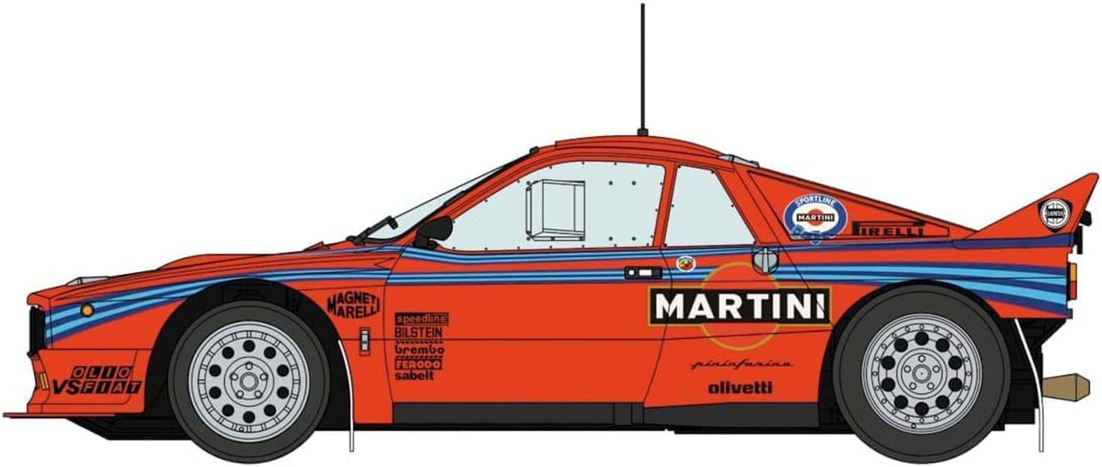 Hasegawa Lancia 037 Rally `1985 Rally de Portugal Test Car` - BanzaiHobby