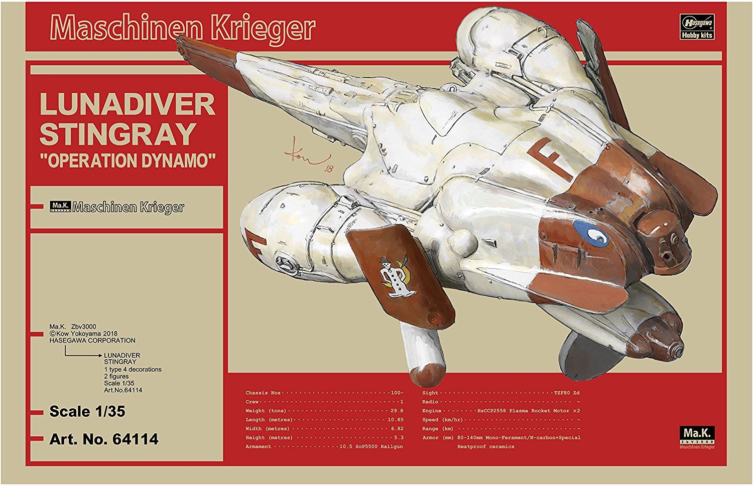 Hasegawa Lunadiver Stingray : Operation Dynamo - BanzaiHobby