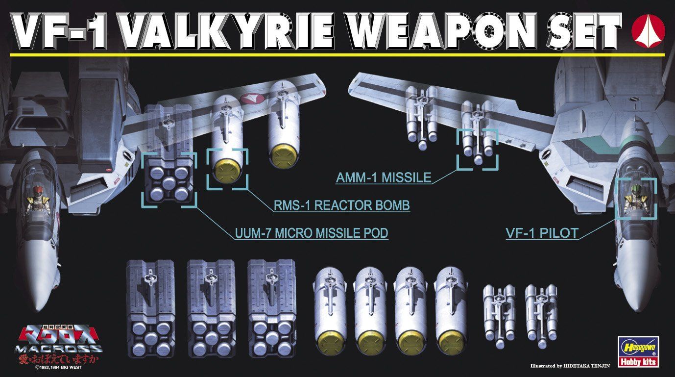 Hasegawa M06 VF-1 Valkyrie Weapon Set - BanzaiHobby