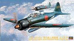 Hasegawa MITSUBISHI A6M5c ZERO FIGHTER TYPE 52 HEI - BanzaiHobby