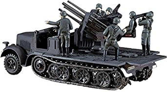 Hasegawa MT14 8 Ton Half Track Quadruple 20mm AA - BanzaiHobby