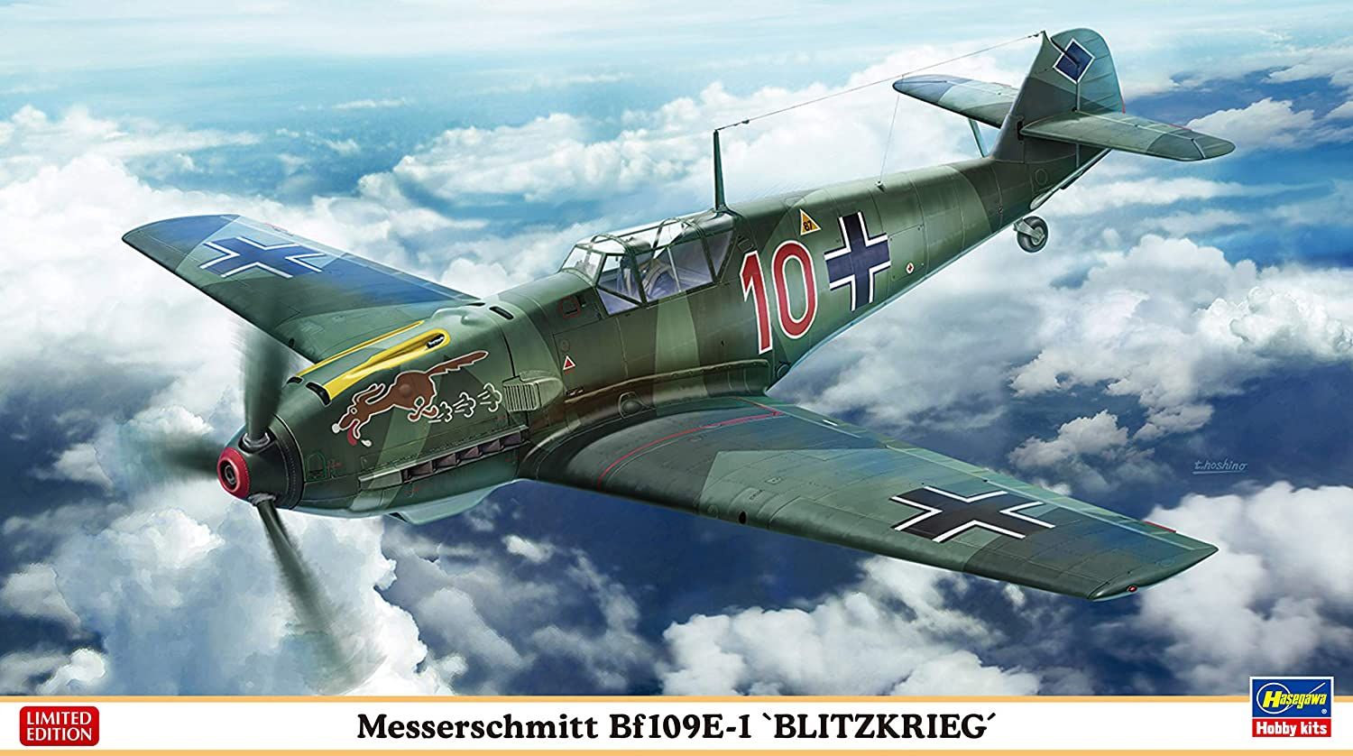Hasegawa Messerschmitt Bf109E-1 `Blitzkrieg` - BanzaiHobby