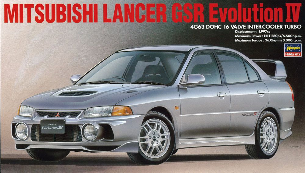 Hasegawa Mitsubishi Lancer GSR Evolution IV - BanzaiHobby