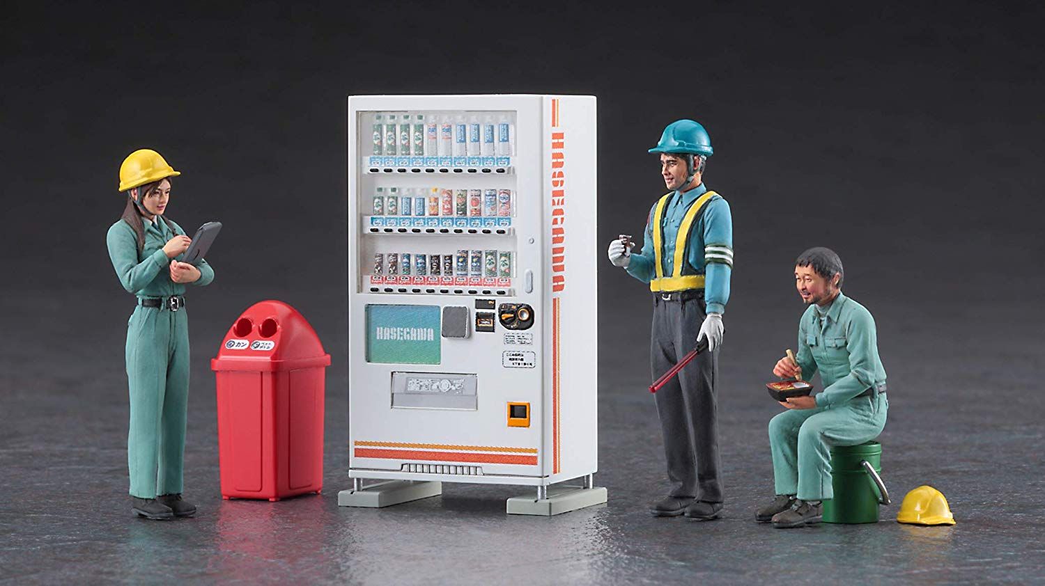 Hasegawa [PO AUG 2021] Construction Worker Set B (Break Figure x3 and Acc - BanzaiHobby