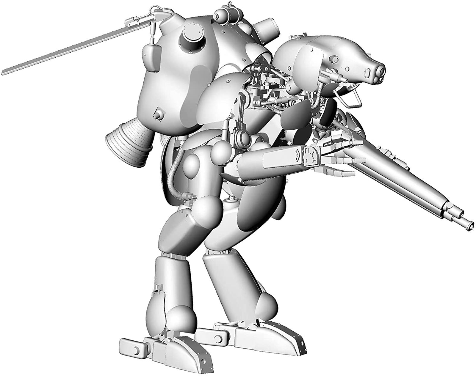 Hasegawa [PO JULY 2021] Humanoid Type Unmanned Interceptor Groserhund `Sc - BanzaiHobby