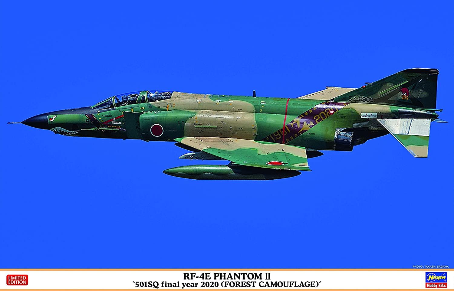 Hasegawa RF-4E PhantomII `501SQ Final Year 2020 (Forest Camouflage)` - BanzaiHobby
