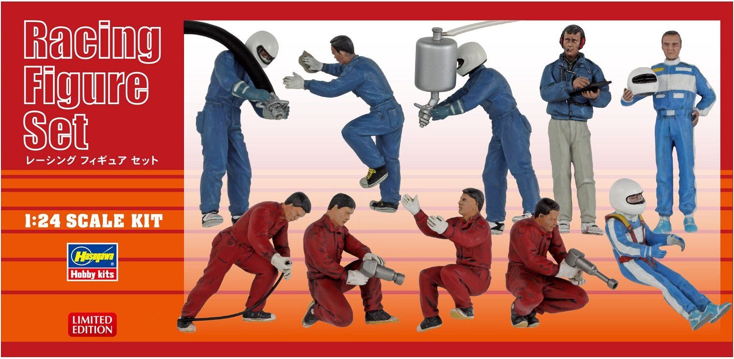 Hasegawa Racing Figure Set (10 Pieces) - BanzaiHobby