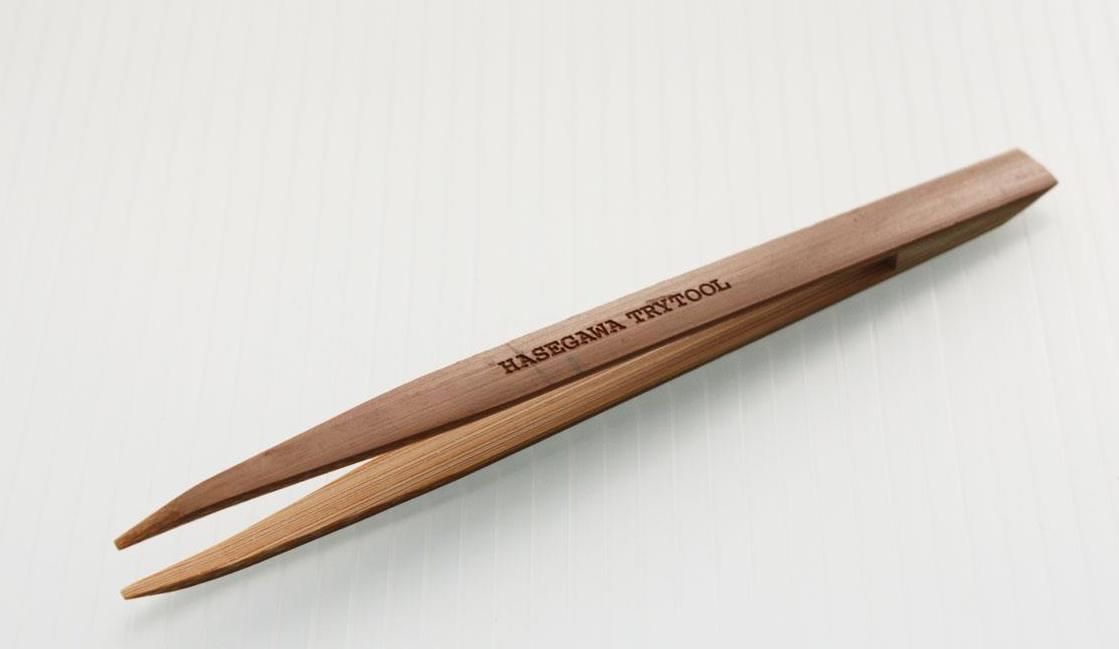 Hasegawa TT108 Bamboo Tweezers (Smoke) - BanzaiHobby