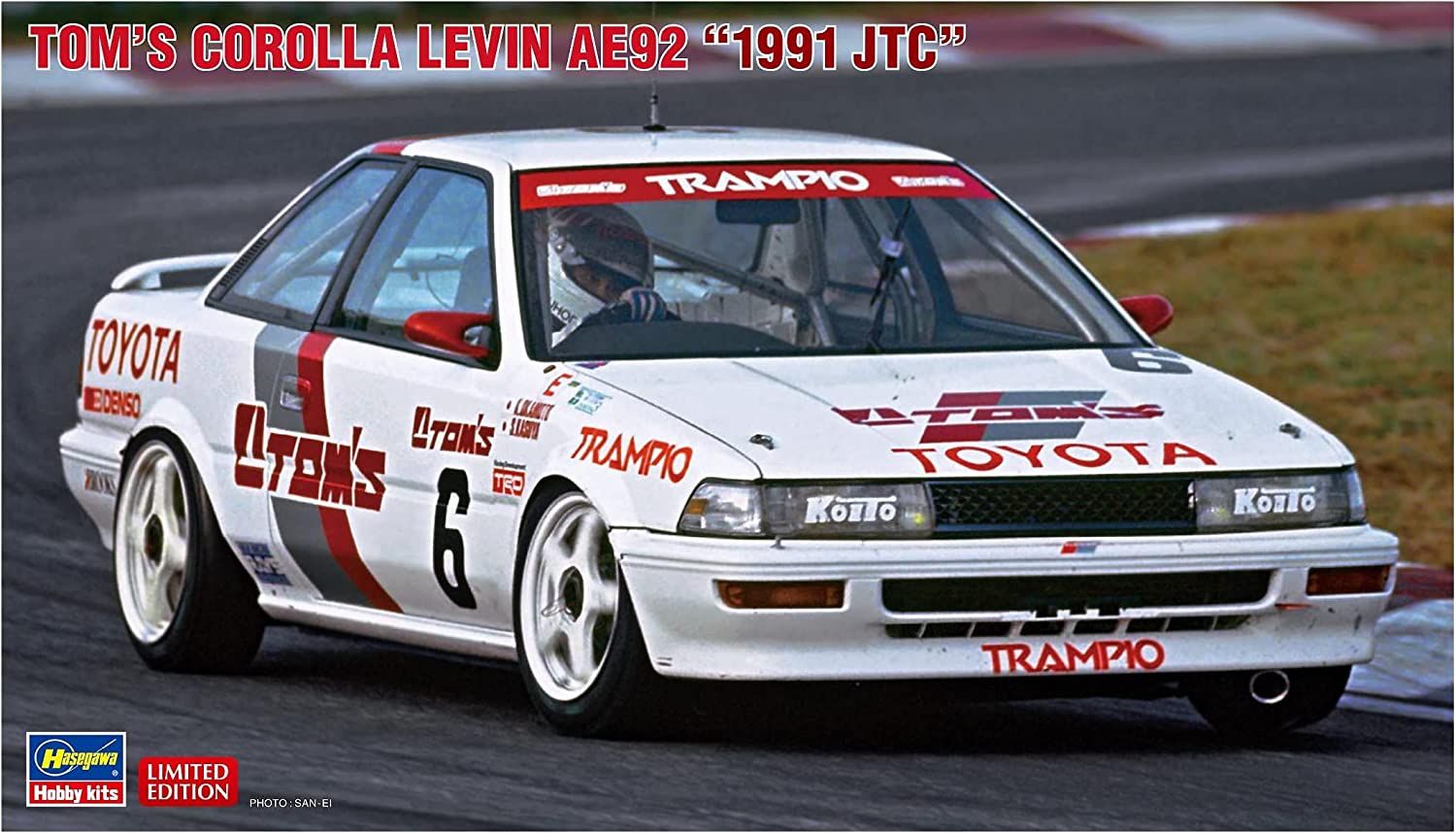 Hasegawa Tom`s Corolla Levin AE92 `1991 JTC` - BanzaiHobby