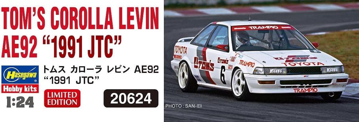 Hasegawa Tom`s Corolla Levin AE92 `1991 JTC` - BanzaiHobby