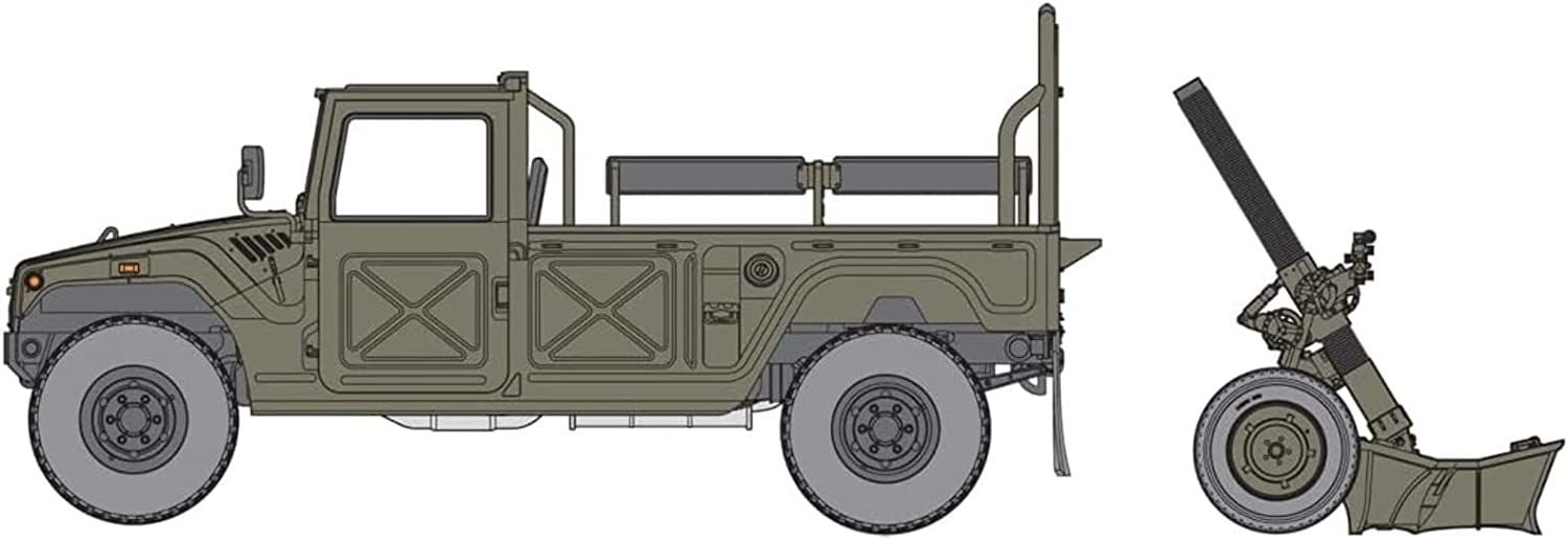 Fine Molds FM59 JGSDF Mortier 120mmRT w/Heavy Mortar Tractor - BanzaiHobby