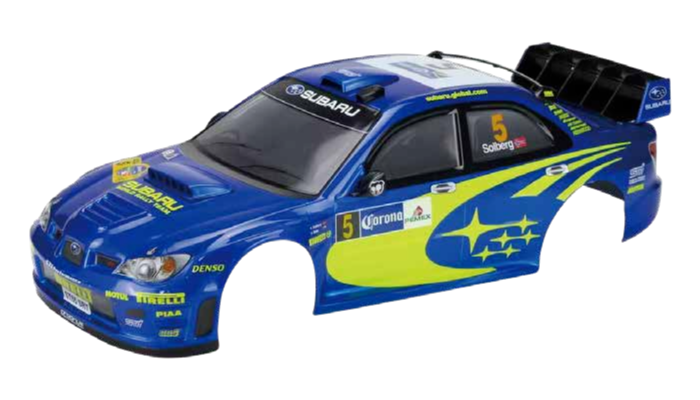 HiTEC 16525 1/10 Scale SUBARU IMPREZA WRC 2006 Painted Body Set