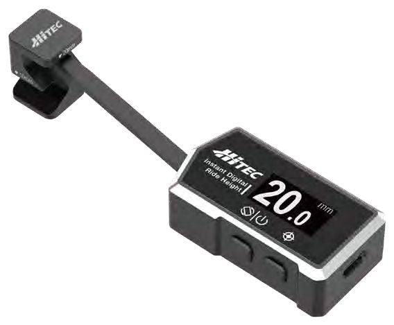 (PO AUG 2026) HiTEC 44371 Instant Digital Ride Height HEIGHT GAUGE RX (Silver)