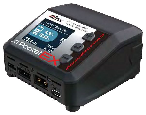 (PO AUG 2026) HiTEC 44373 AC Balance Charger/Discharger X1 Pocket EX