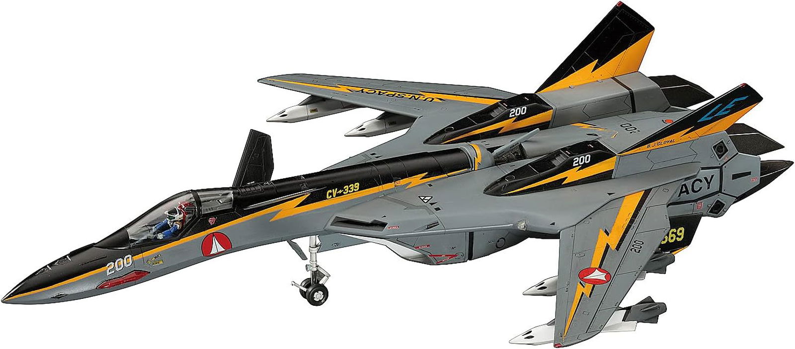 Hasegawa VF-19A `SVF-569 Lightnings` w/High Maneuver Missile - BanzaiHobby