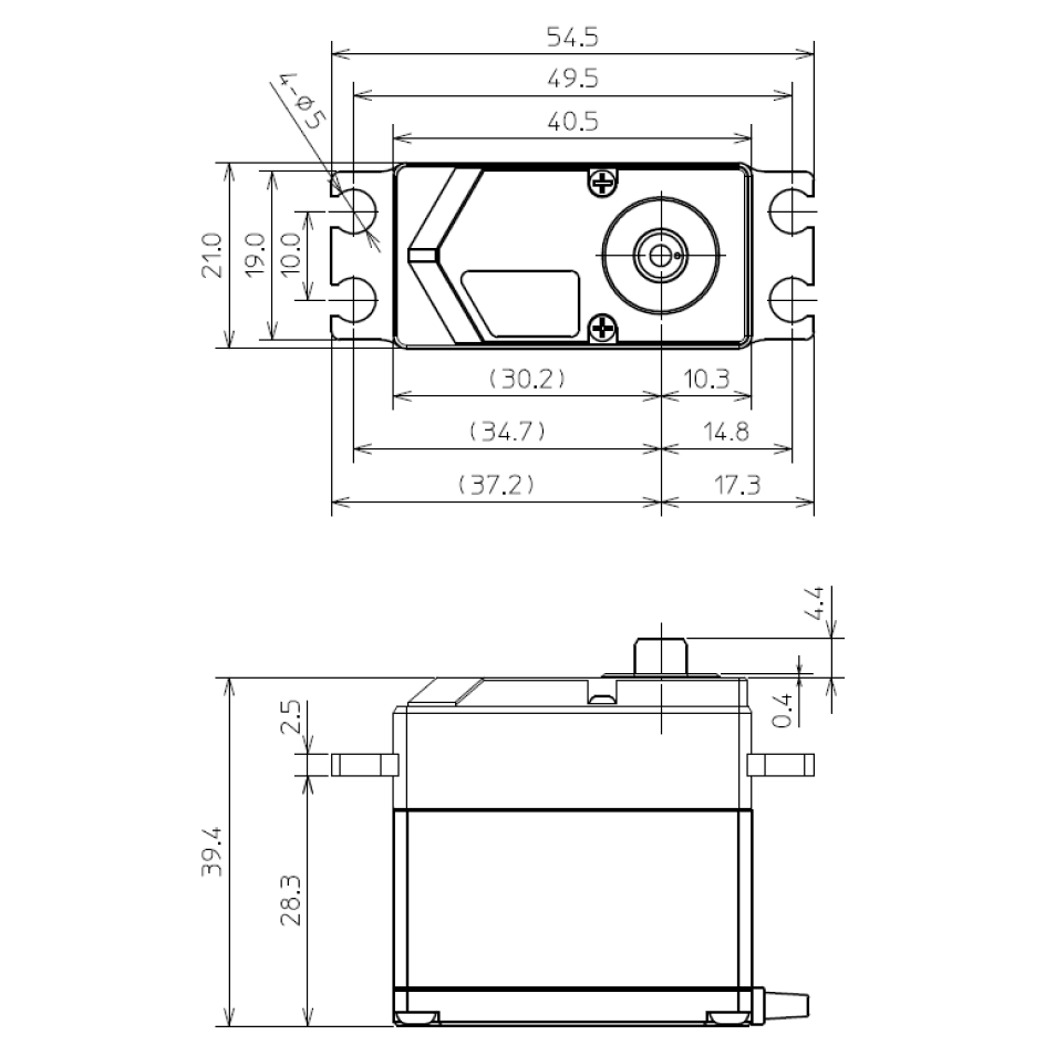 Futaba 107374-3 HPS-AA702 Aerospace HPS Servo Series