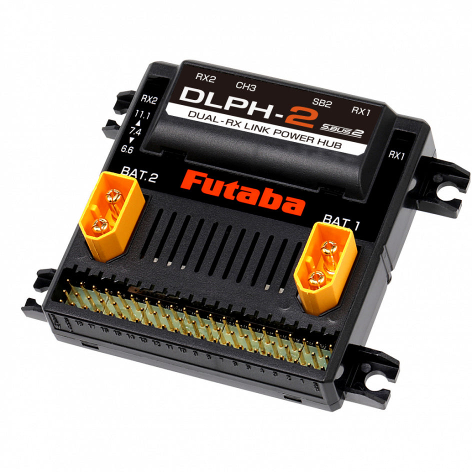 Futaba 038860 DLPH-2 Dual RX Link Power Hub [00107396-1]
