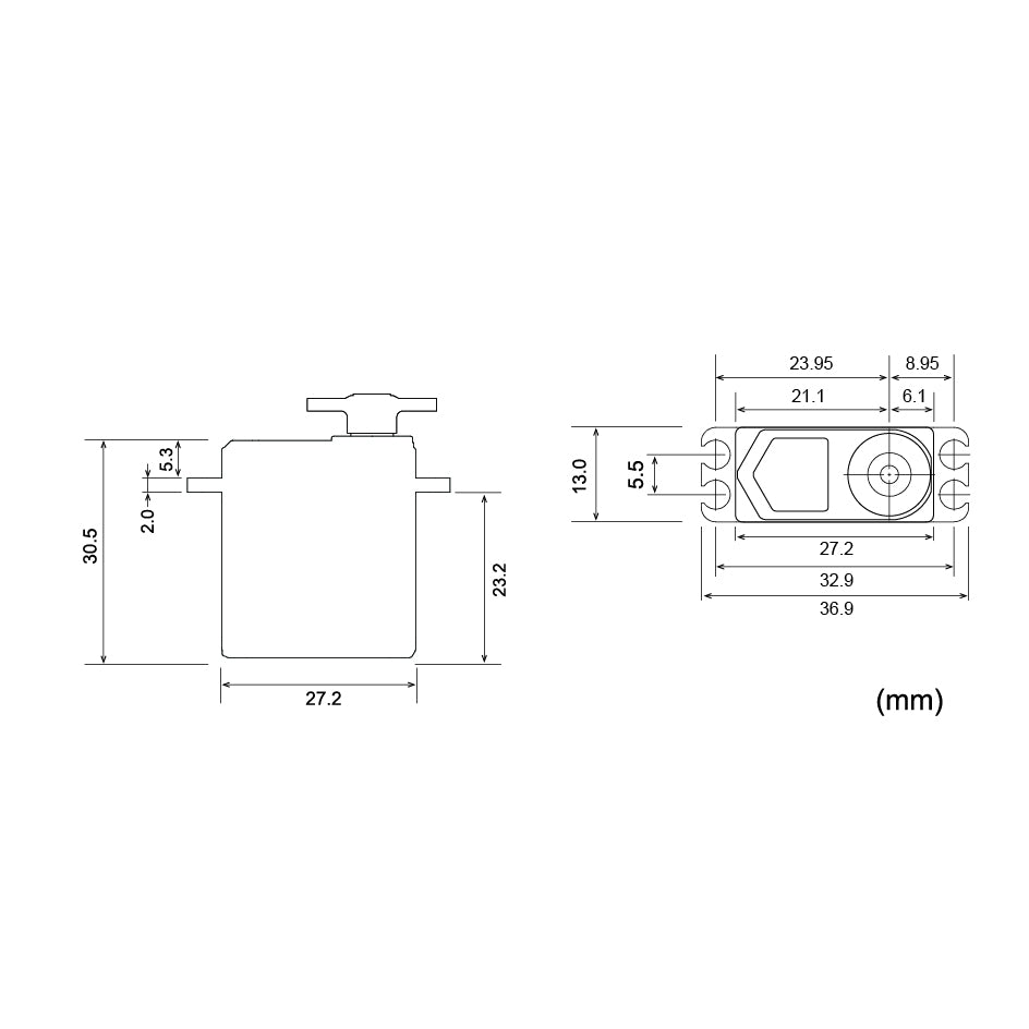 Futaba 107391-3 BLS-A600 Brushless servo for airplanes