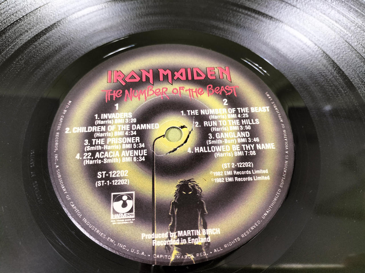 HARVEST Record IRON MAIDEN / THE NUMBER OF THE