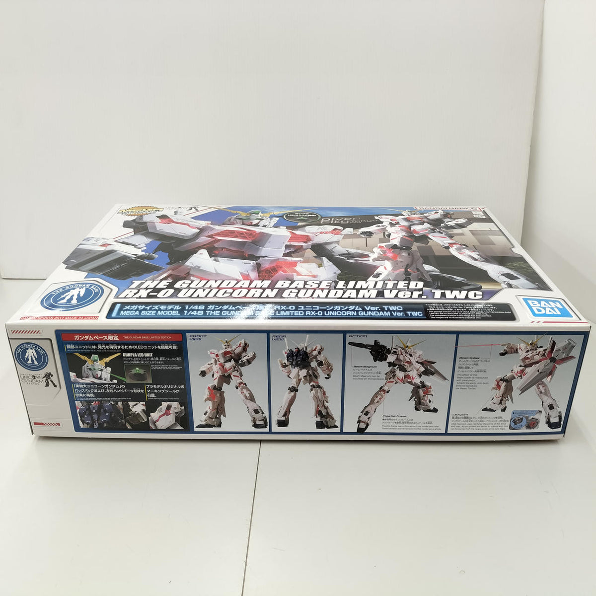 BANDAI SPIRITS Mega Size Model Unicorn VER. TWC Gundam Base Limited