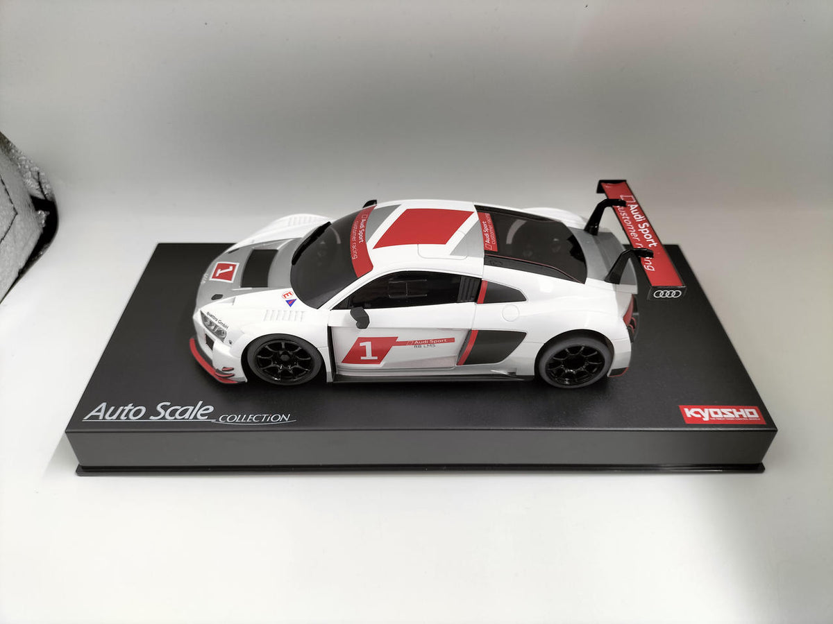 KYOSHO AUTO SCALE AUDI R8 LMS 2015 WHITE - Banzai Thrifting | BanzaiHobby