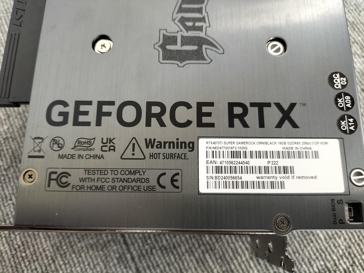 PALIT Graphics Board: Palit GeForce RTX4070 TiSUPER Graphics