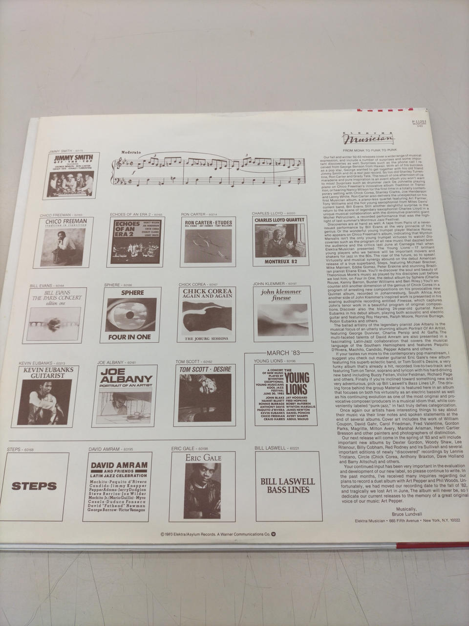 ELEKTRA RECORDS LP Record P-11251