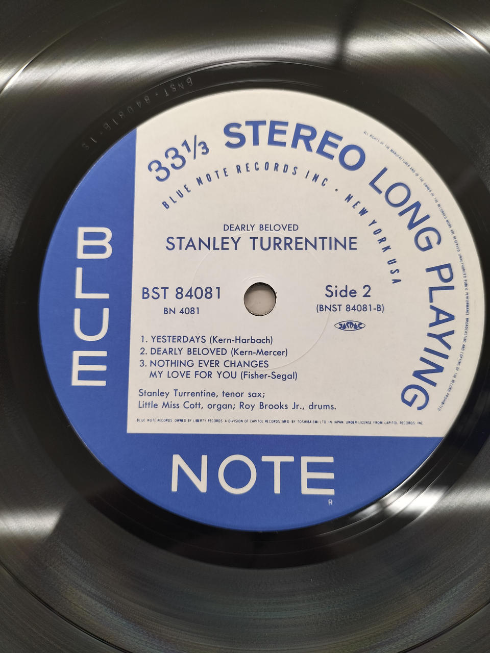 BLUE NOTE LP Record BST-84081