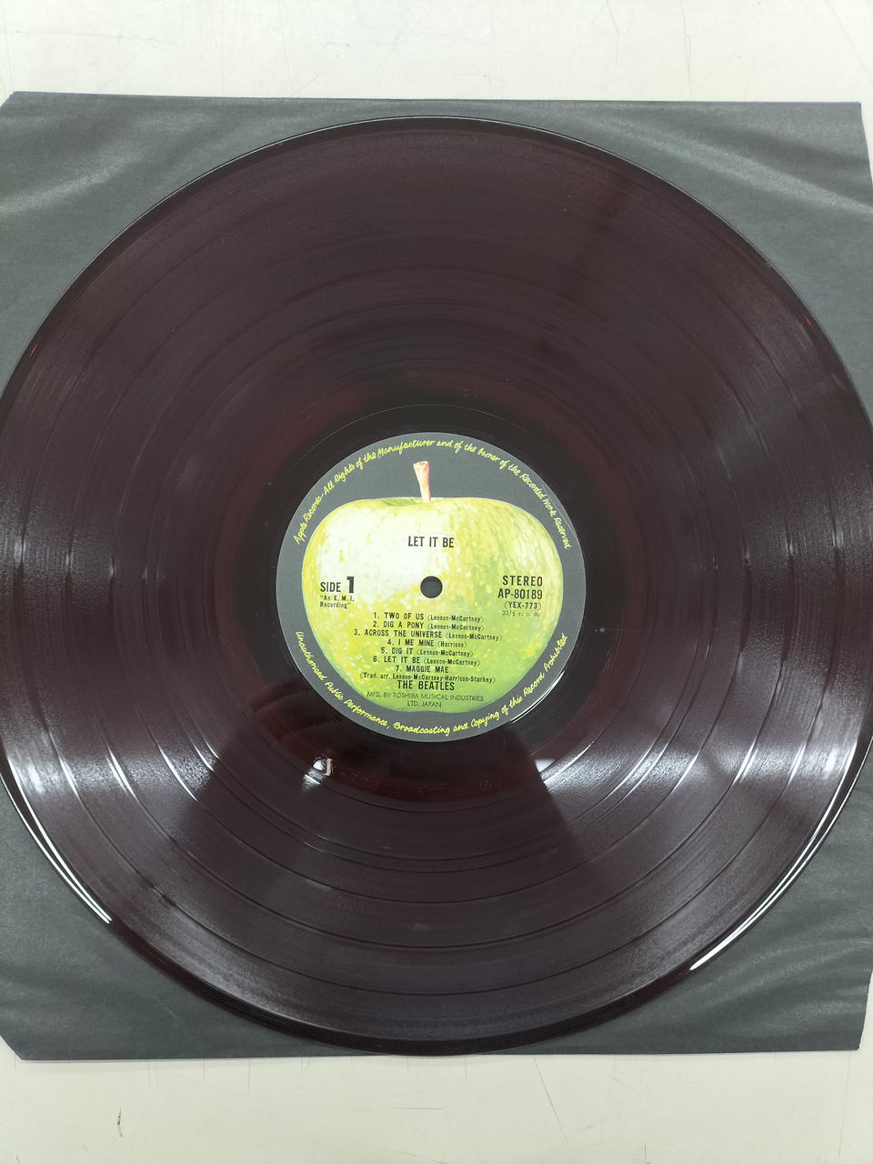 Toshiba Musical Industries LP Record AP-80189