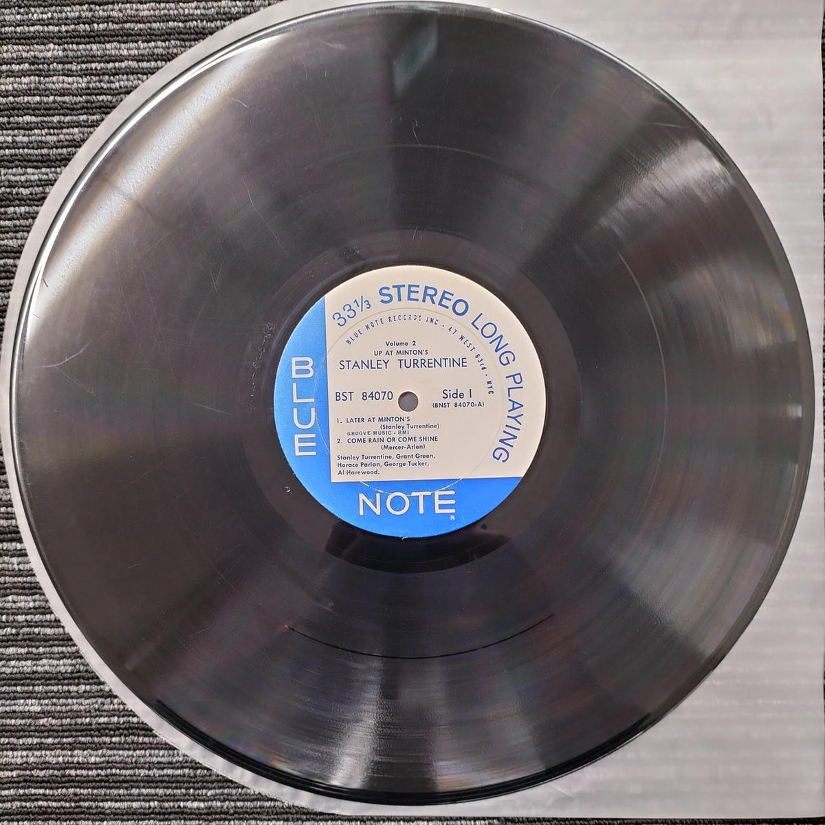 STANLEY TURRENTINE [With Scratches] Record UP AT "MINTON'S"