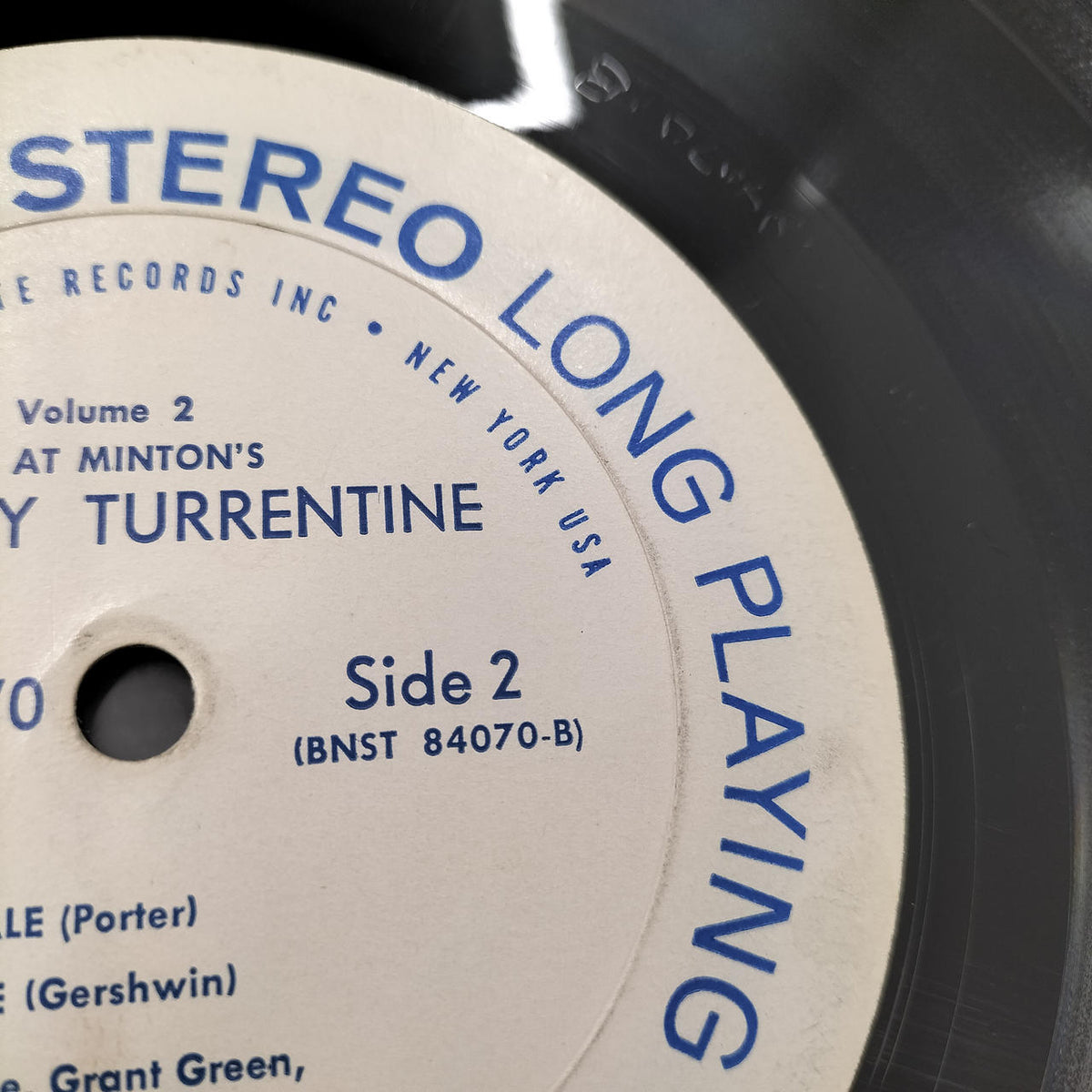 STANLEY TURRENTINE [With Scratches] Record UP AT "MINTON'S"