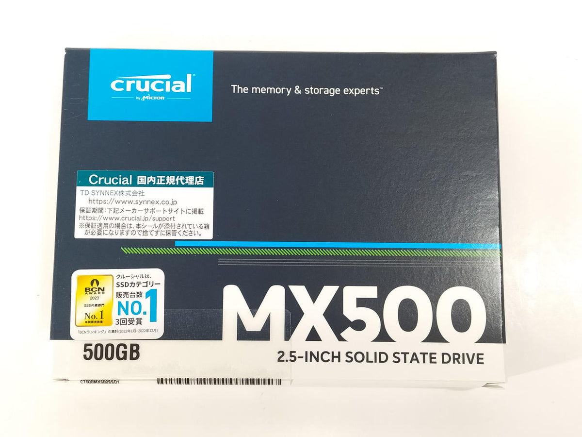 Crucial [Unopened] MX500 CT500MX500SSD1/JP
