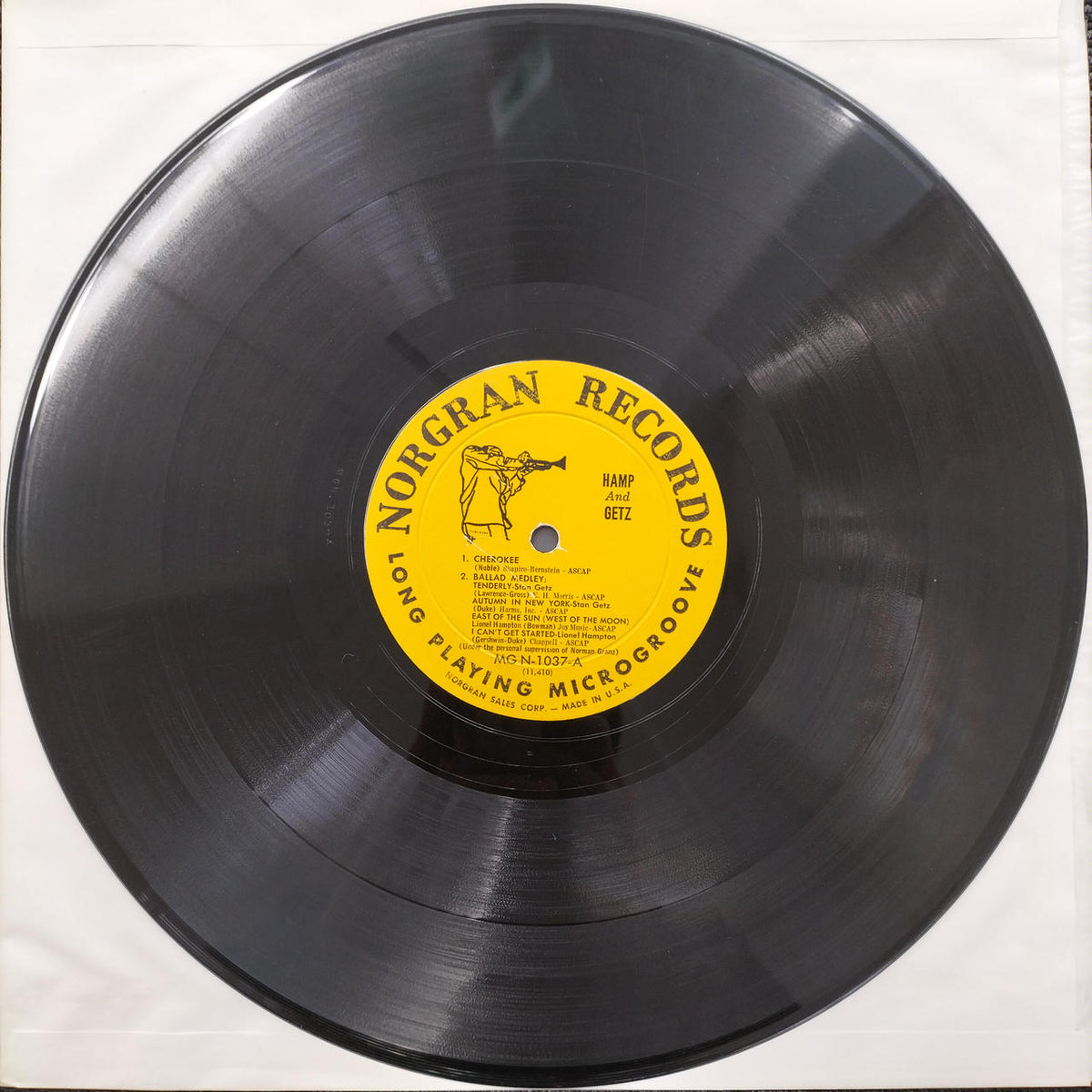 LIONEL HAMPTON AND STAN GETZ [Scratched] Record HAMP AND GETZ