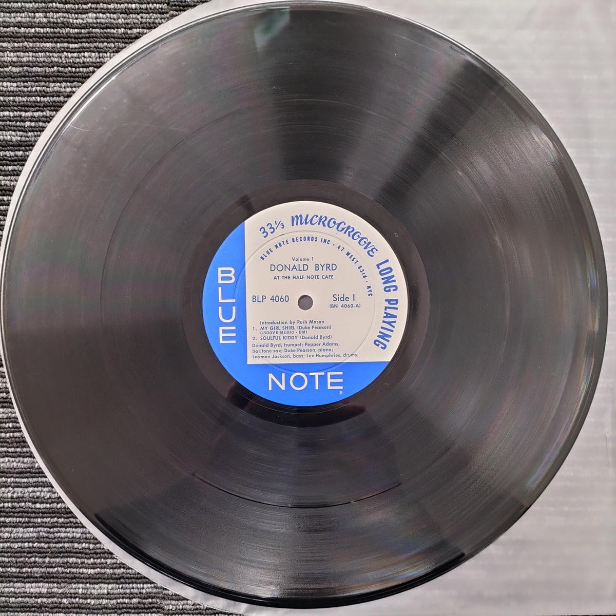 DONALD BYRD [With Scratches] Record AT THE HALF NOTE