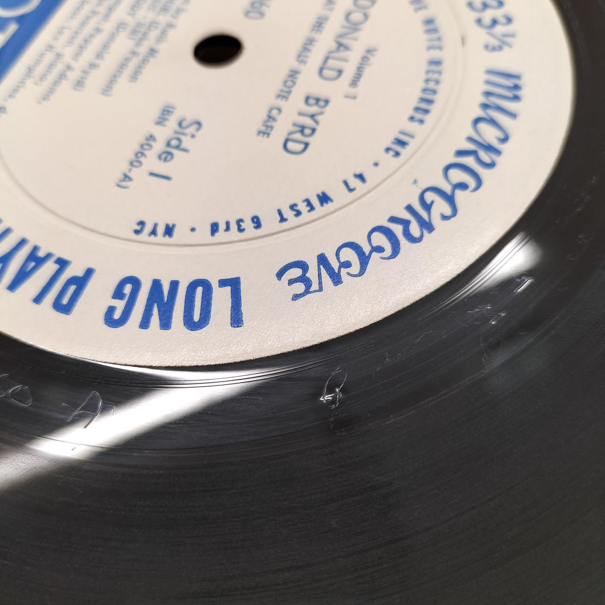 DONALD BYRD [With Scratches] Record AT THE HALF NOTE