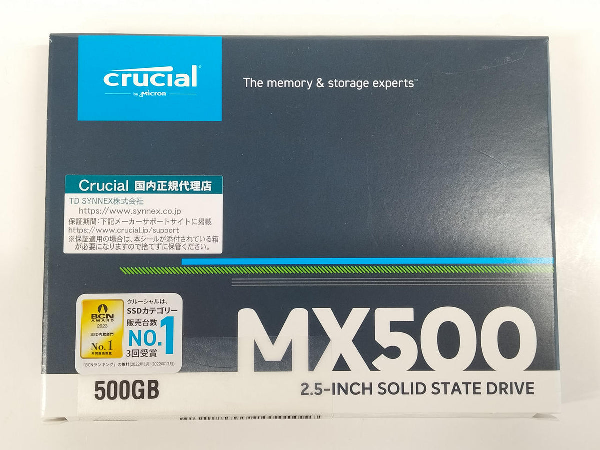 Crucial [Unopened] MX500 CT500MX500SSD1/JP