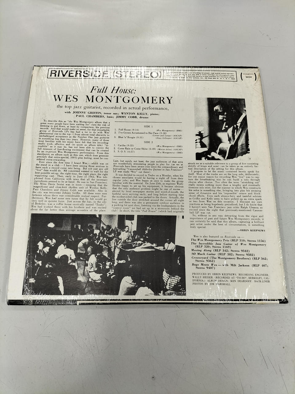 RIVERSIDE LP RS9434/FULL HOUSE