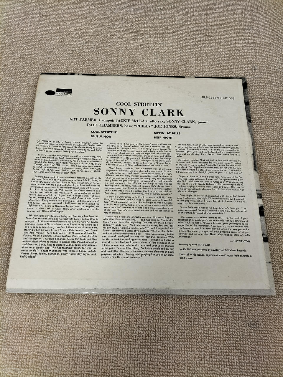 BLUE NOTE LP Record BLP-1588/COOL STRUTTIN'