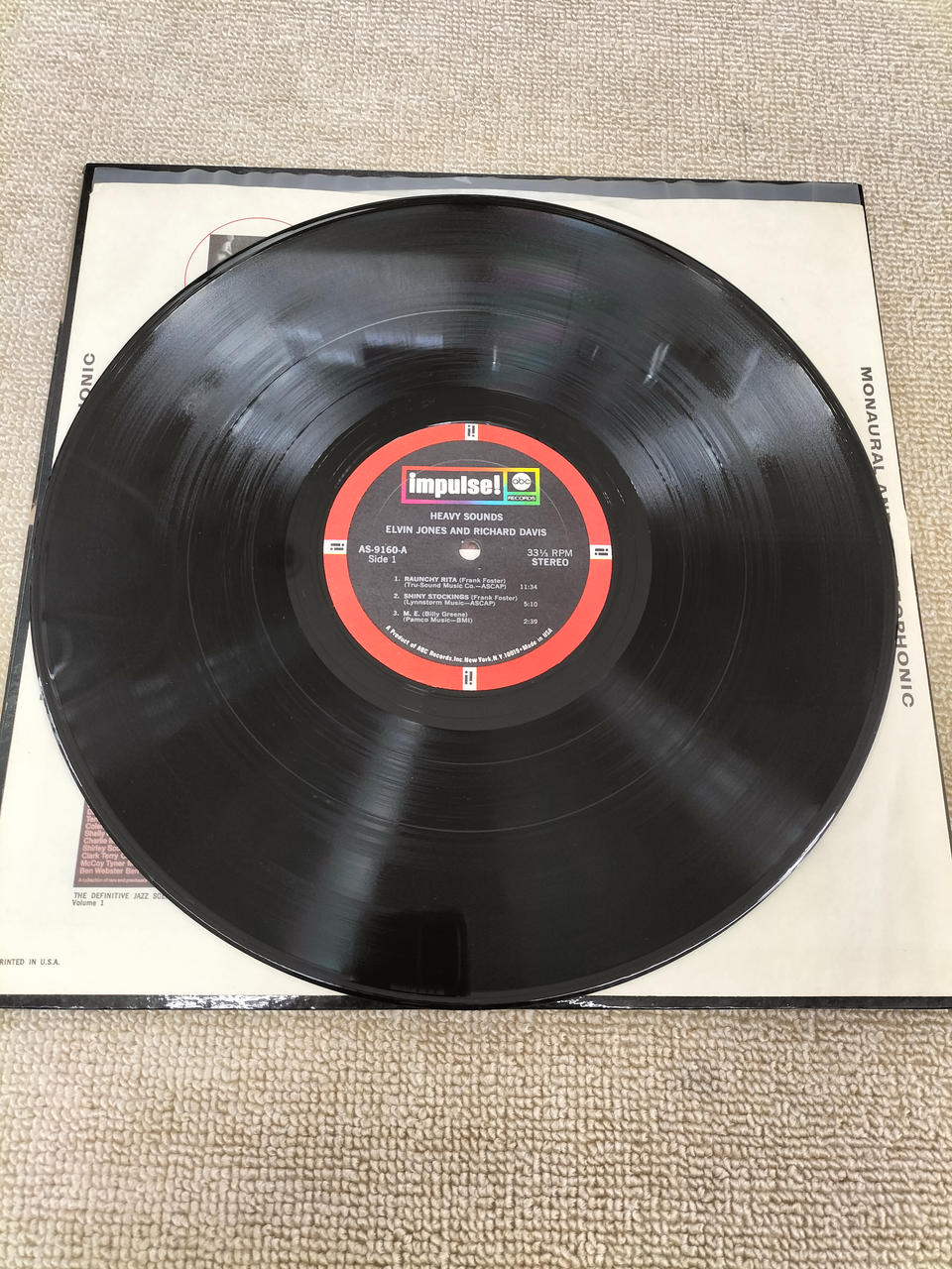 ABC RECORDS LP Record A-9160/HEAVY SOUNDS