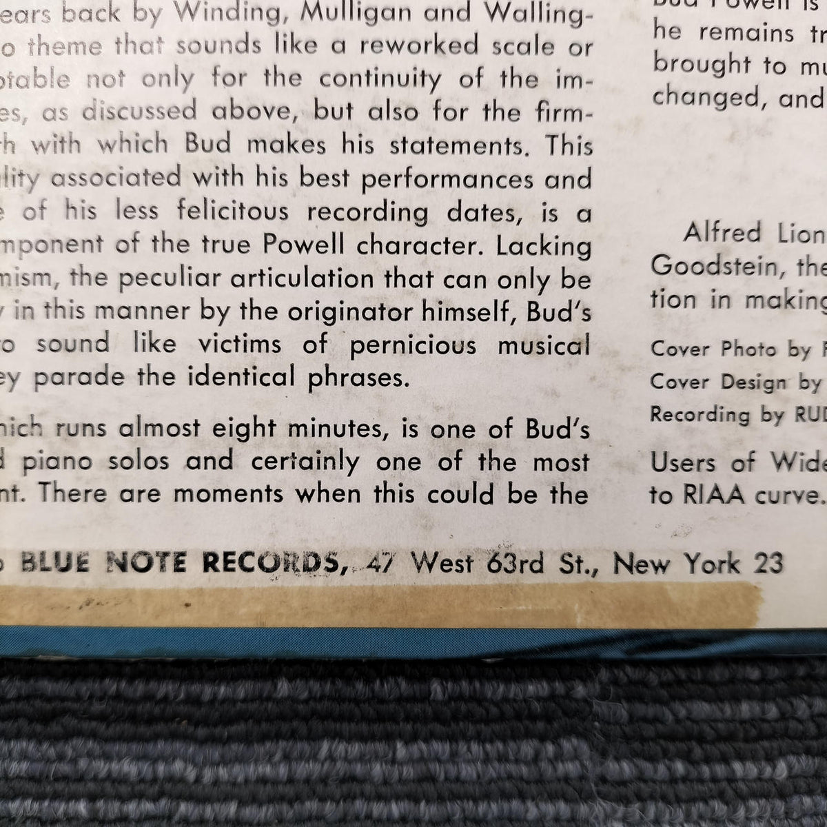 THE AMAZING BUD POWELL [Complete Original] Record THE SCENE CHANGE VOL.5