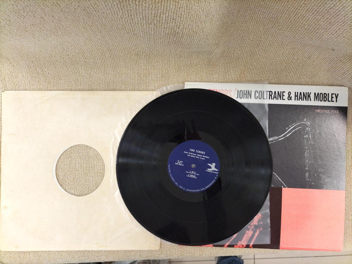 PRESTIGE LP record TWO TENORS JOHN COLTRANE & HANK