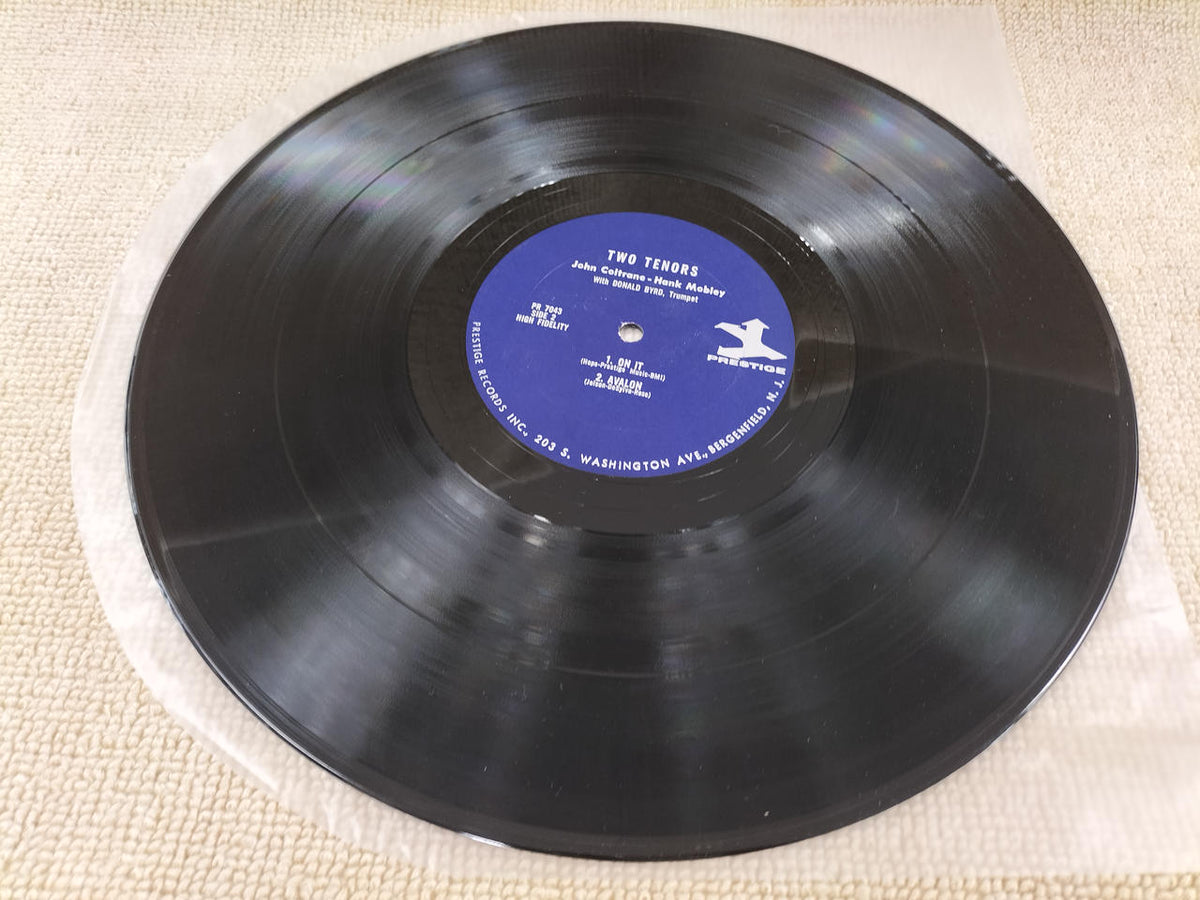 PRESTIGE LP record TWO TENORS JOHN COLTRANE & HANK