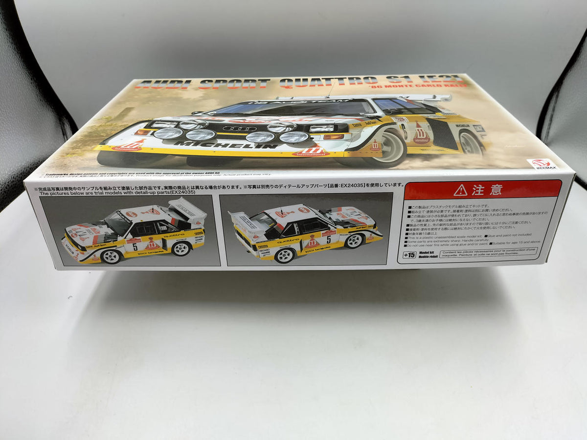 Platz / BEEMAX AUDI SPORT QUATTRO S1 E2 1/24 1986 MONTE CARLO RALLY