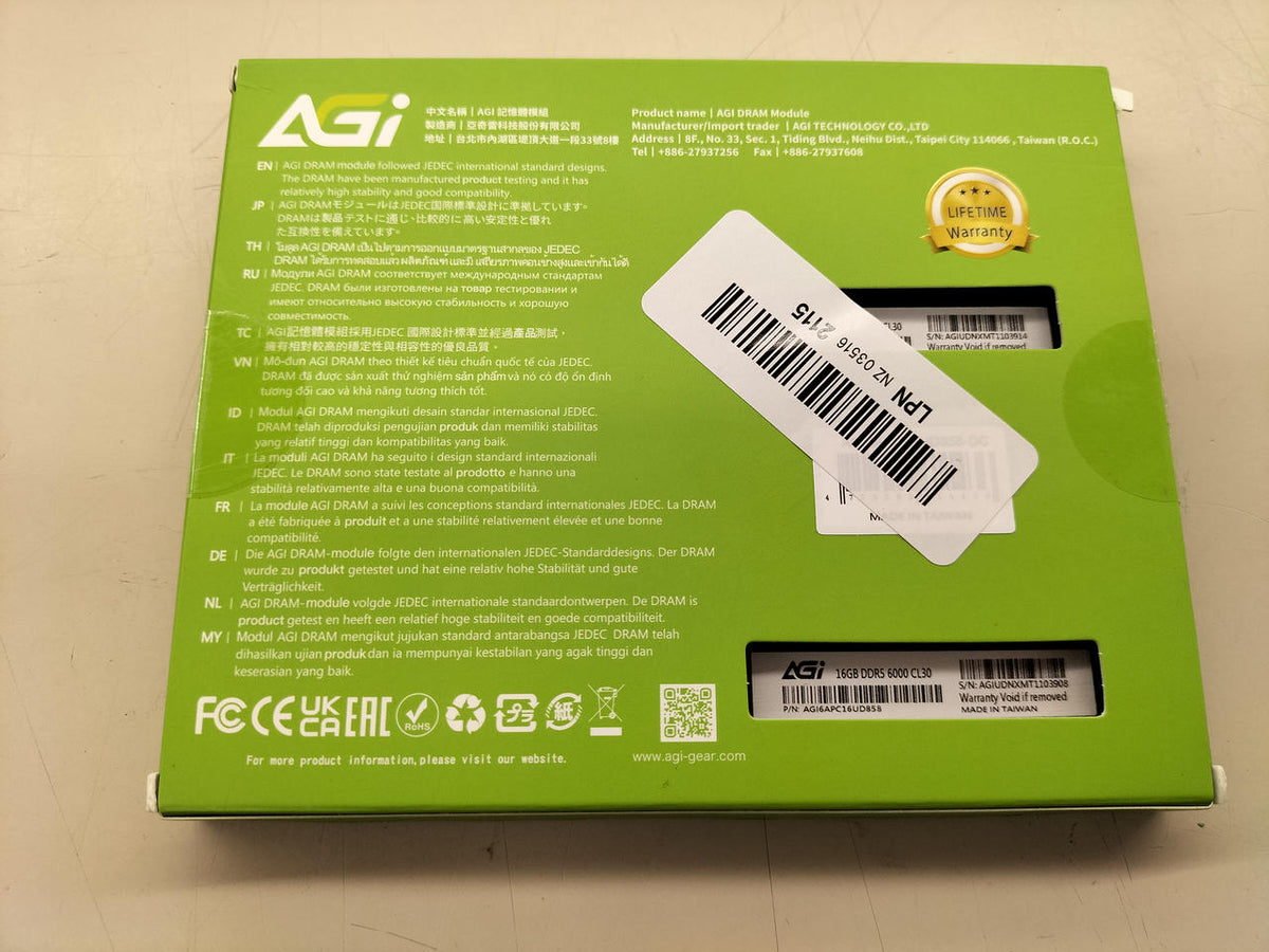 AGI PC Memory DDR5-6000