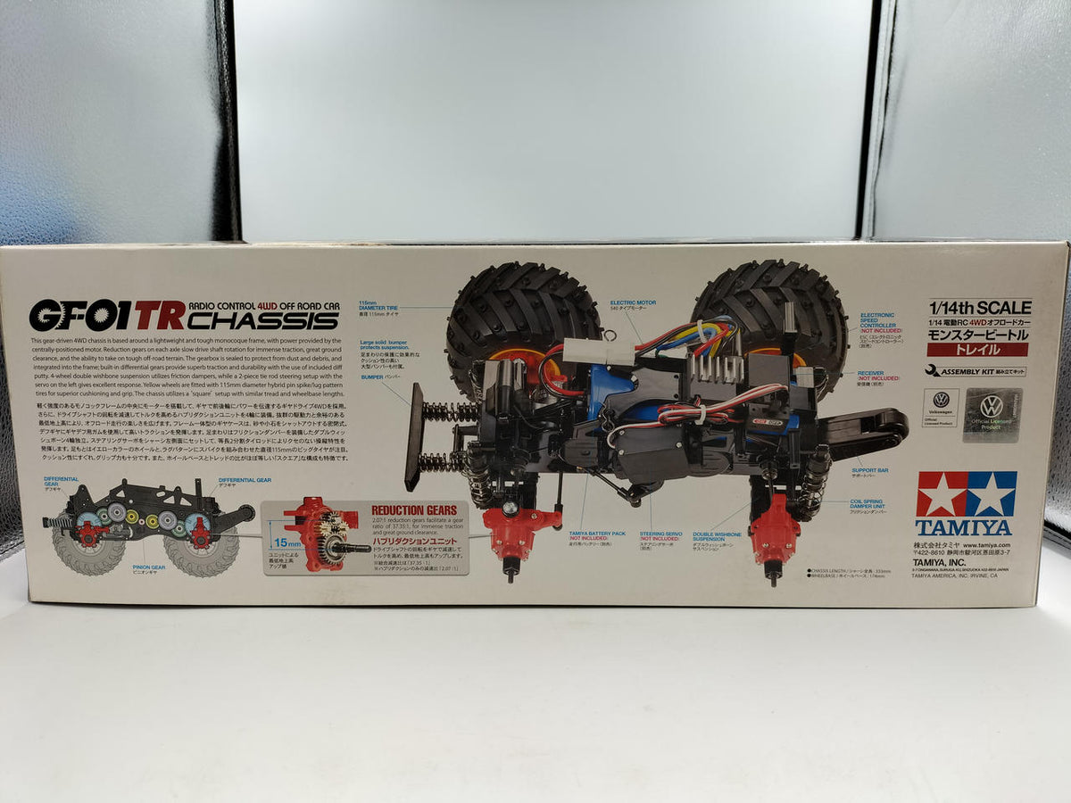 Tamiya 1/14 SCALE RADIO CONTROL 4WD OF Monster Beetle Trail