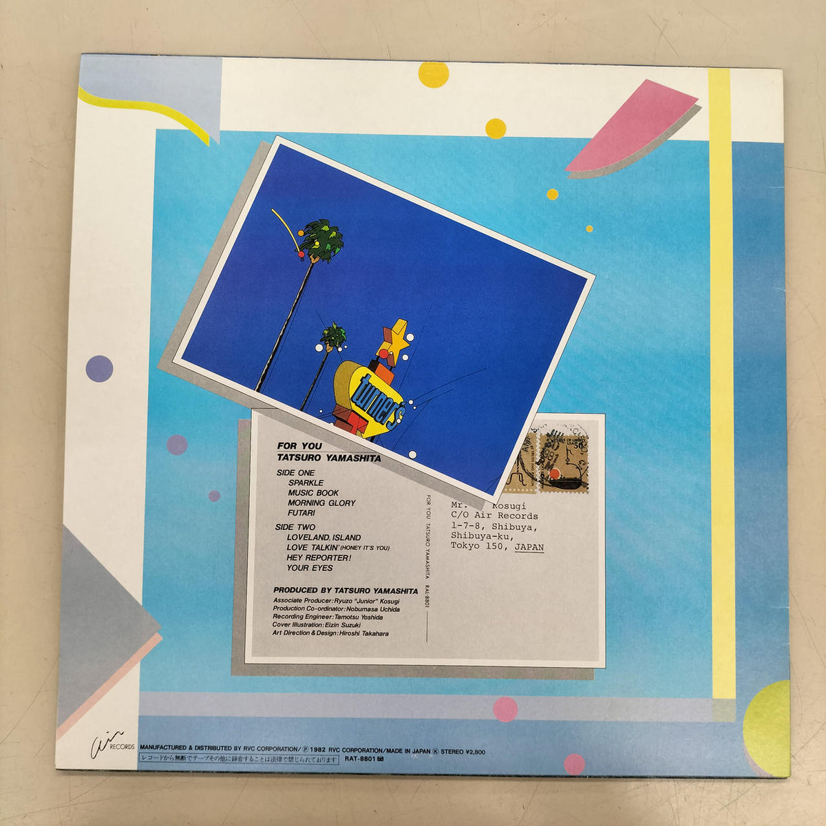 AIR Tatsuro Yamashita / FOR YOU RAL-8801