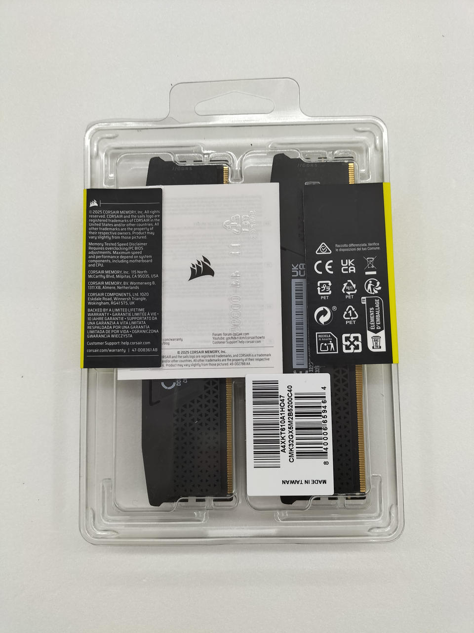 CORSAIR DDR5 Memory CMK32GX5M2B5200C40