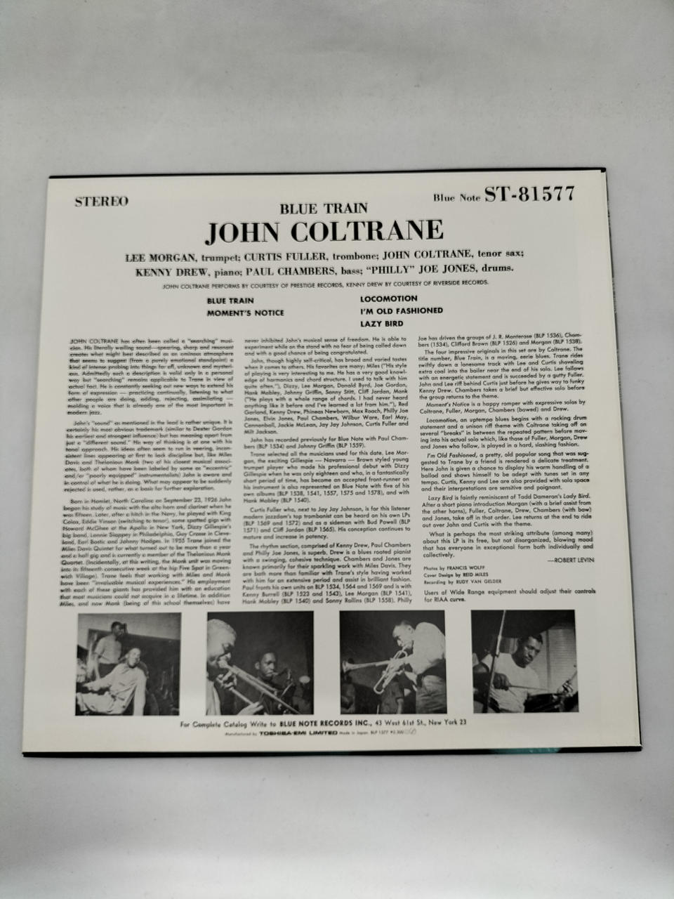 Blue Note LP JOHN COLTRANE/BLUE TRAIN