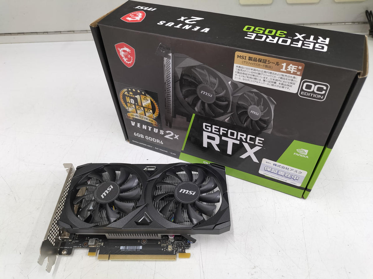 MSI Graphics Board: GEFORCE RTX3050 VENTUS 2X 6G O